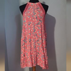 Nostalgia Sleeveless Floral Shift Dress